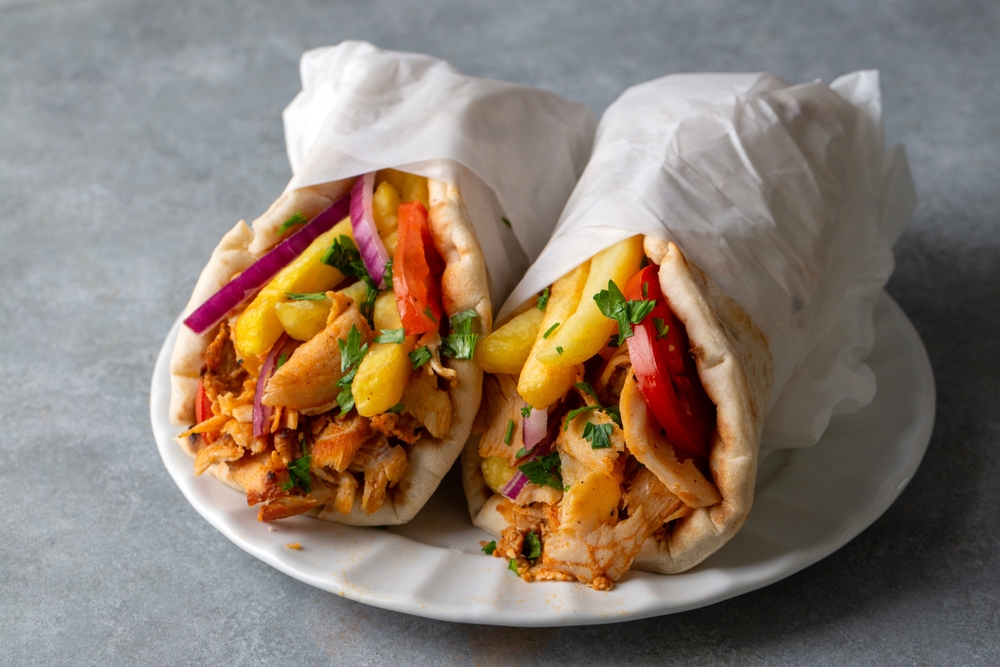 A képen egy gyros pita látható. - Z(s)eppelin utazás